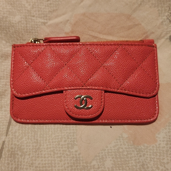 Chanel 23S Pink Zip Card Holder - Picture 1 of 9